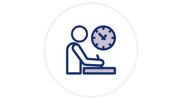 授業前後に利用できる自習スペース 授業前後に利用できる自習スペース